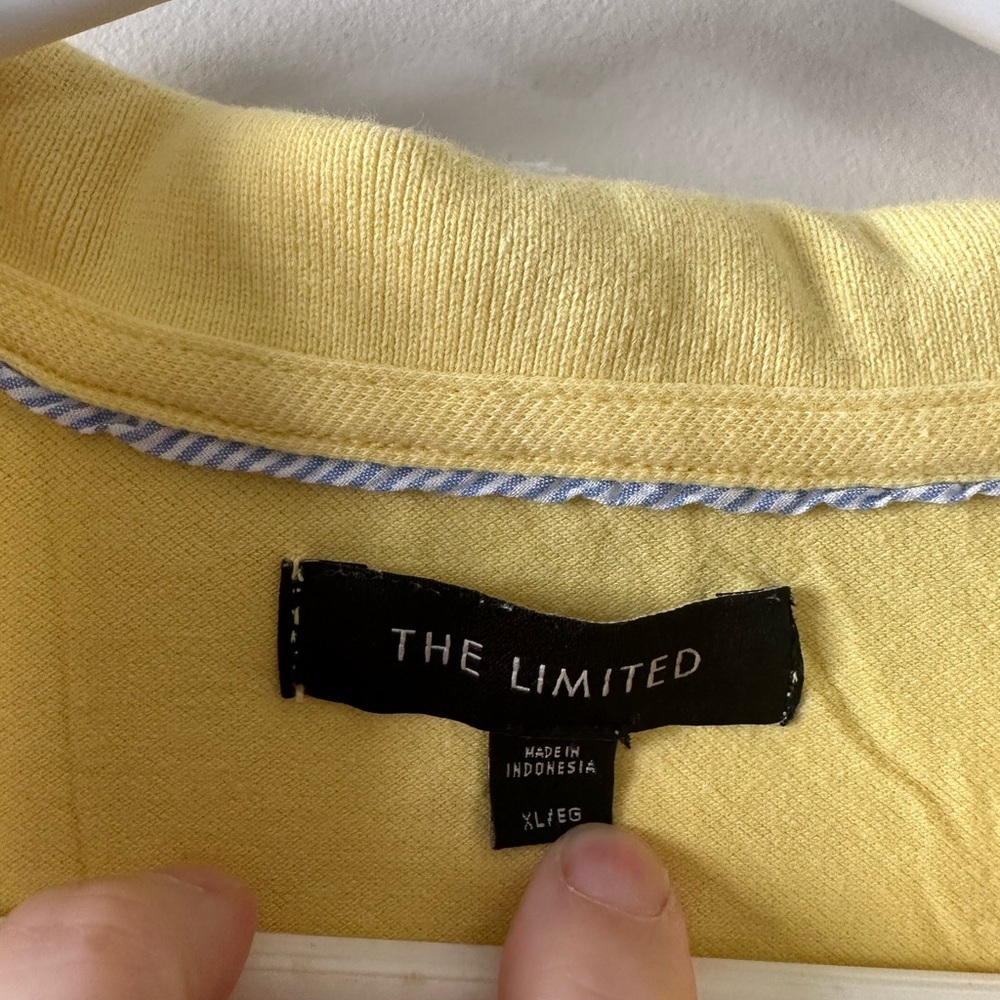 Women’s The Limited yellow polo top shirt XL - Picture 2 of 2